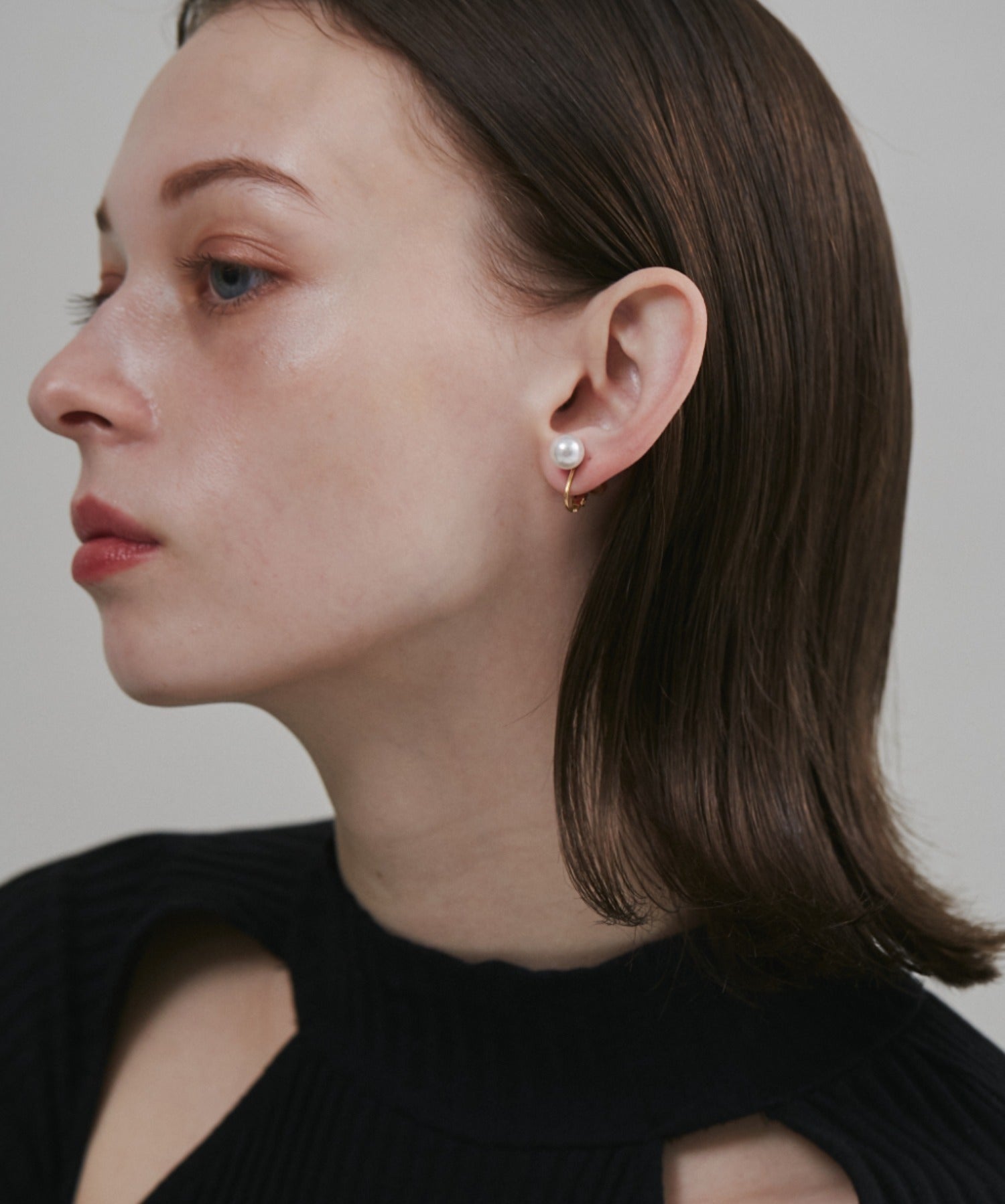 ciite' シーテ イヤリング 【 金属アレルギー対応 】 シンプルパールイヤリング サージカルステンレス (両耳用)