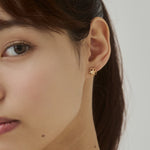 ciite' シーテ ピアス（両耳用） 【 金属アレルギー対応 】フラワービジューピアス サージカルステンレス（両耳用）
