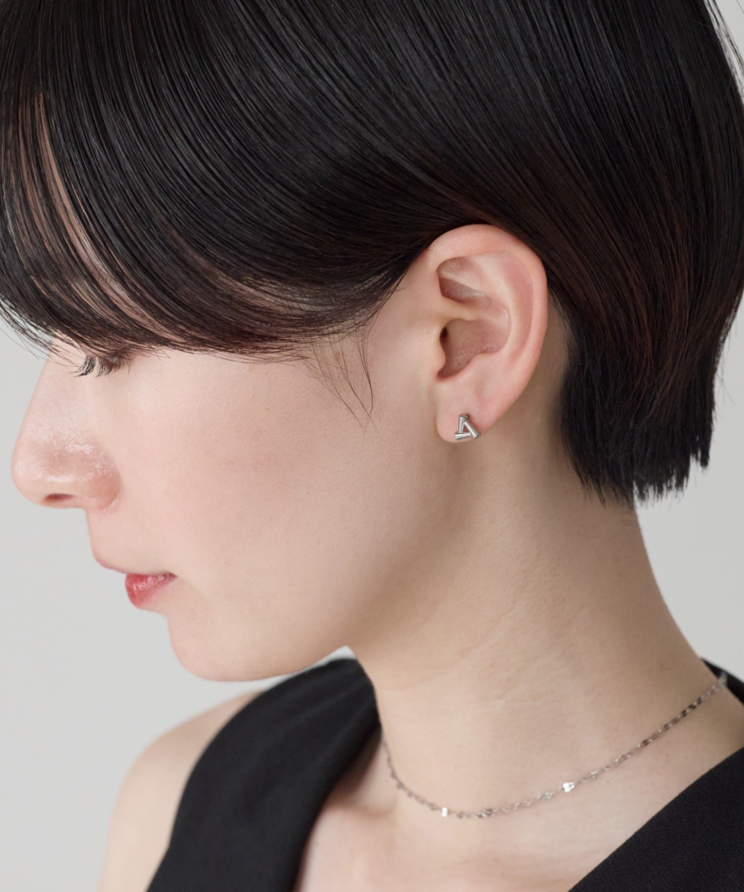 ciite' シーテ ピアス（両耳用） 【金属アレルギー対応】トライアングルピアス