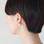 ciite' シーテ ピアス（両耳用） 2way ダブルパールピアス