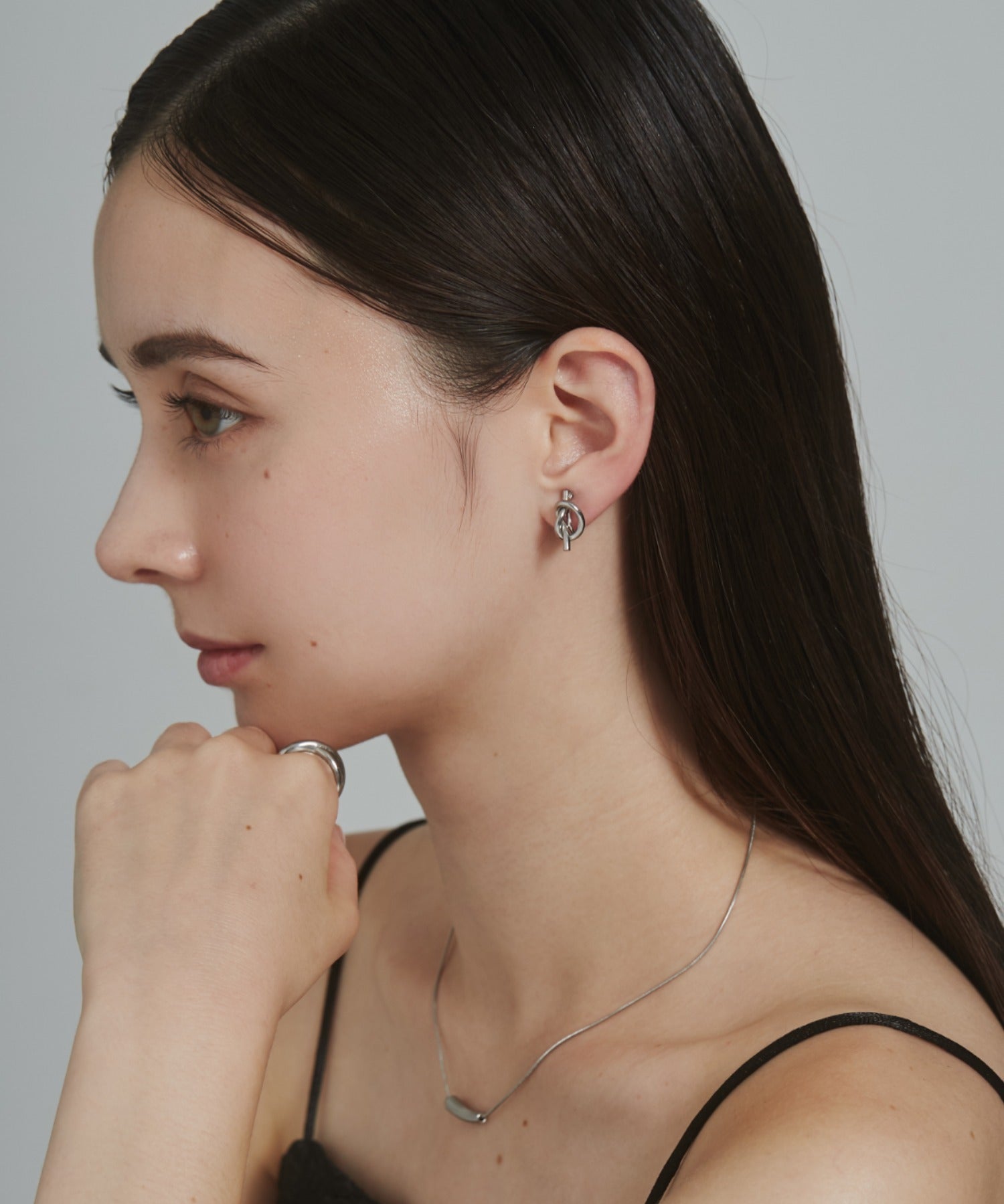 ciite' シーテ イヤリング 【 金属アレルギー対応 】 ノット イヤリング サージカルステンレス (両耳用)