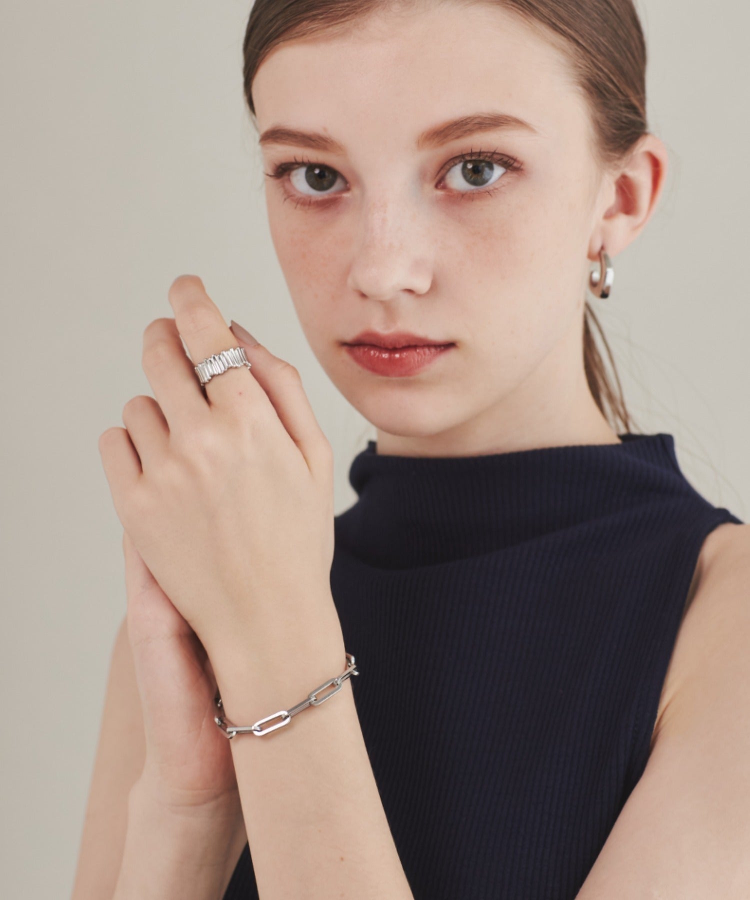 ciite' シーテ ブレスレット 【 金属アレルギー対応 】 シンプルチェーンブレスレット サージカルステンレス