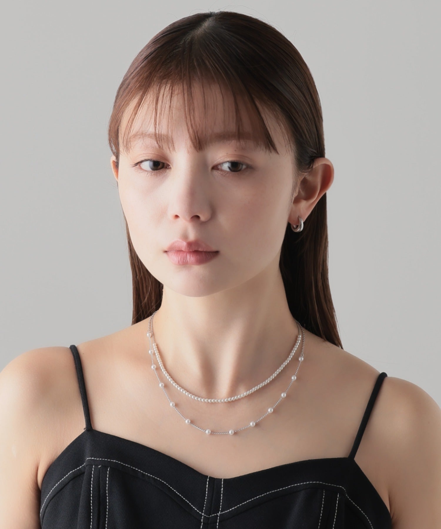 ciite' シーテ ネックレス 2連デザインパールネックレス