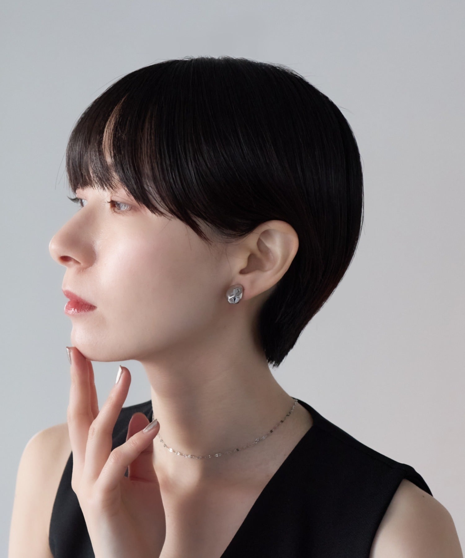 ciite' シーテ イヤリング シリコン付 デザインメタル イヤリング