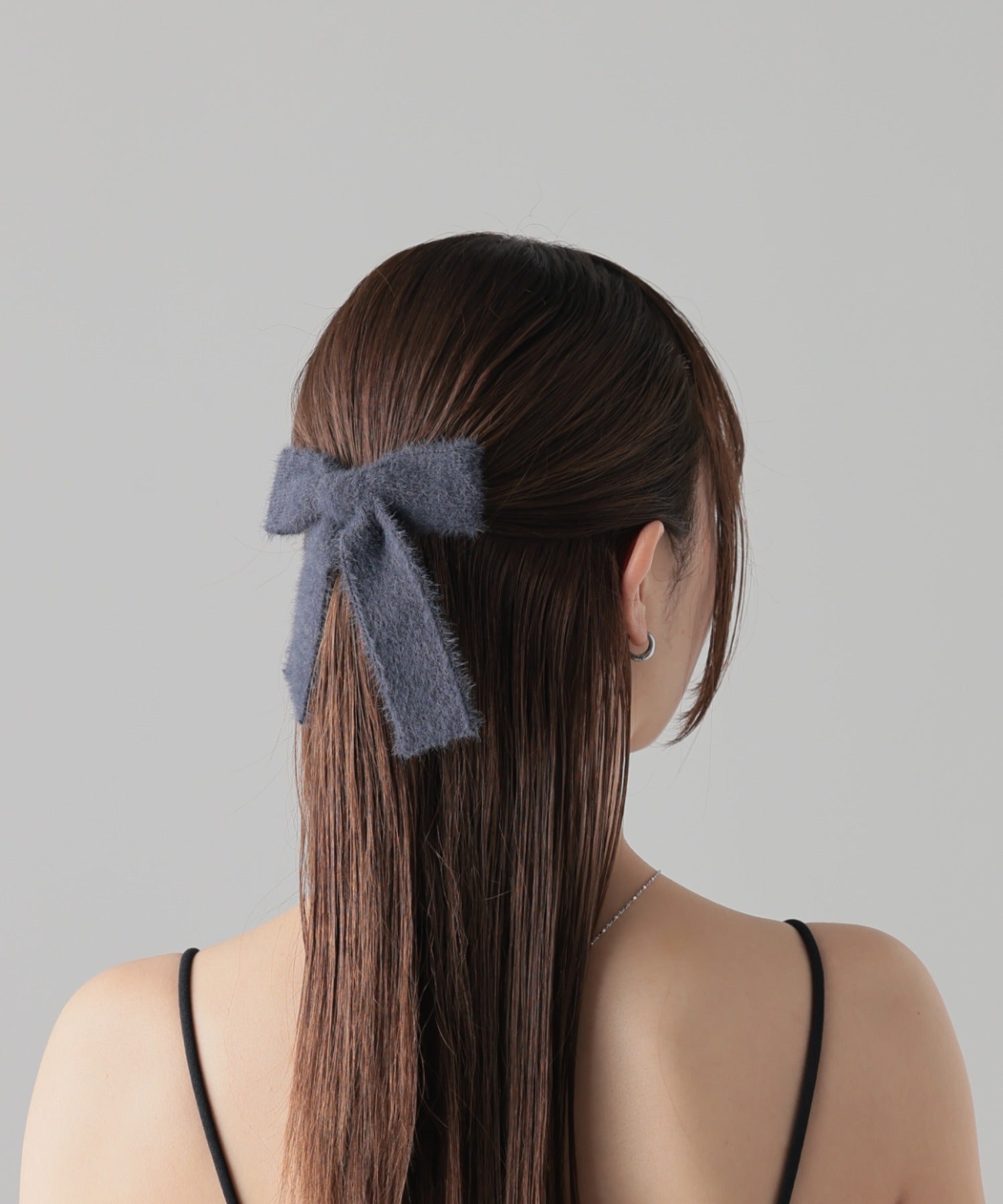 ciite' シーテ バレッタ/ヘアクリップ ファーライク リボン バレッタ