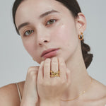 ciite' シーテ リング 【 金属アレルギー対応 】 ビッグクロスリング サージカルステンレス