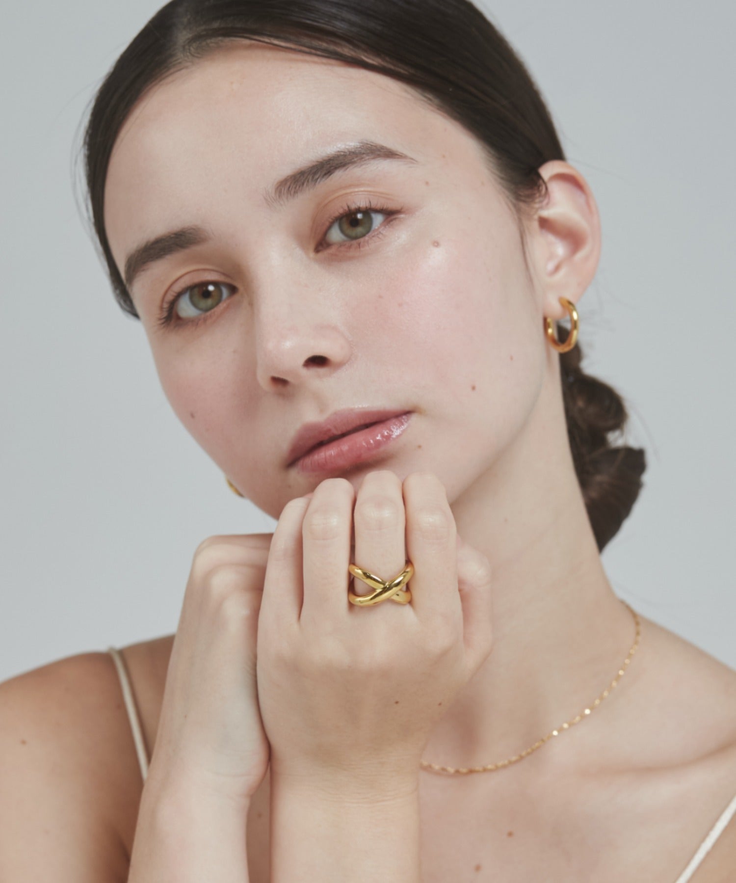 ciite' シーテ リング 【 金属アレルギー対応 】 ビッグクロスリング サージカルステンレス