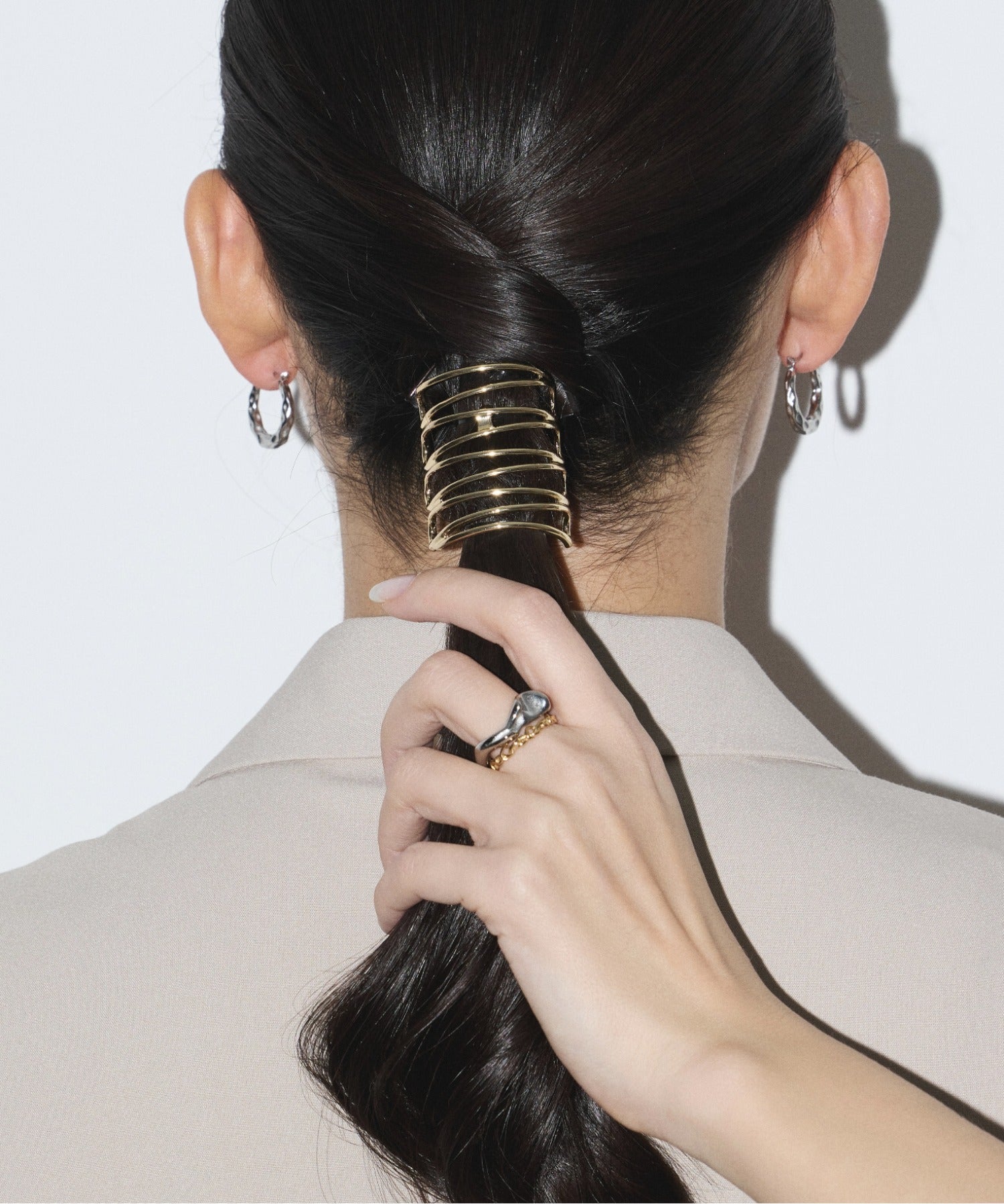 ciite' シーテ ヘアアクセサリー メタルモヨウヘアカフ