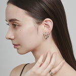ciite' シーテ ピアス（両耳用） 【 金属アレルギー対応 】 シンプルフープイヤリング 3ペアセット サージカルステンレス (両耳用)