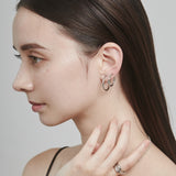 ciite' シーテ ピアス（両耳用） 【 金属アレルギー対応 】 シンプルフープイヤリング 3ペアセット サージカルステンレス (両耳用)