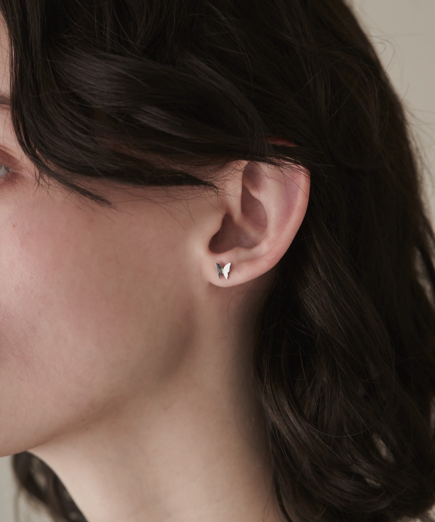 ciite' シーテ ピアス（両耳用） 【 金属アレルギー対応 】 ミニバタフライモチーフピアス サージカルステンレス (両耳用)