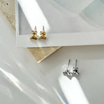 ciite' シーテ ピアス（両耳用） 【金属アレルギー対応】トライアングルピアス