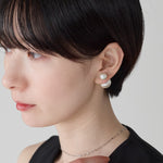 ciite' シーテ ピアス（両耳用） 2way ダブルパールピアス