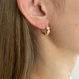 ciite' シーテ ピアス（両耳用） 【 金属アレルギー対応 】 フルール フープピアス サージカルステンレス