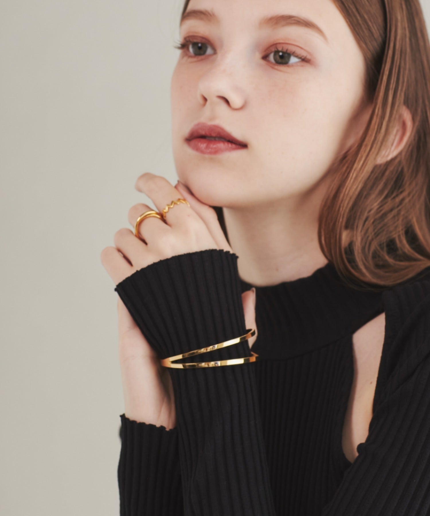 ciite' シーテ ブレスレット 【 金属アレルギー対応 】 2ラインバングル / ブレスレット サージカルステンレス