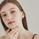 ciite' シーテ ピアス（両耳用） 【 金属アレルギー対応 】 ハートモチーフピアス サージカルステンレス (両耳用)