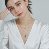 ciite' シーテ ネックレス 【 金属アレルギー対応 】 2連 エリザベス コインネックレス サージカルステンレス