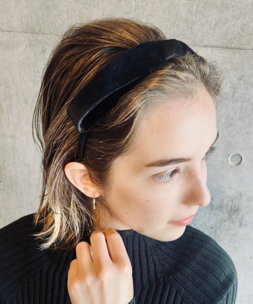 ciite' シーテ ヘアアクセサリー シルキーベロア カチューシャ