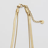 ciite' シーテ ネックレス 【 金属アレルギー対応 】 2連スネークチェーンネックレス サージカルステンレス