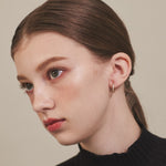 ciite' シーテ ピアス（両耳用） 【 金属アレルギー対応 】 ビジューフープピアス サージカルステンレス (両耳用)