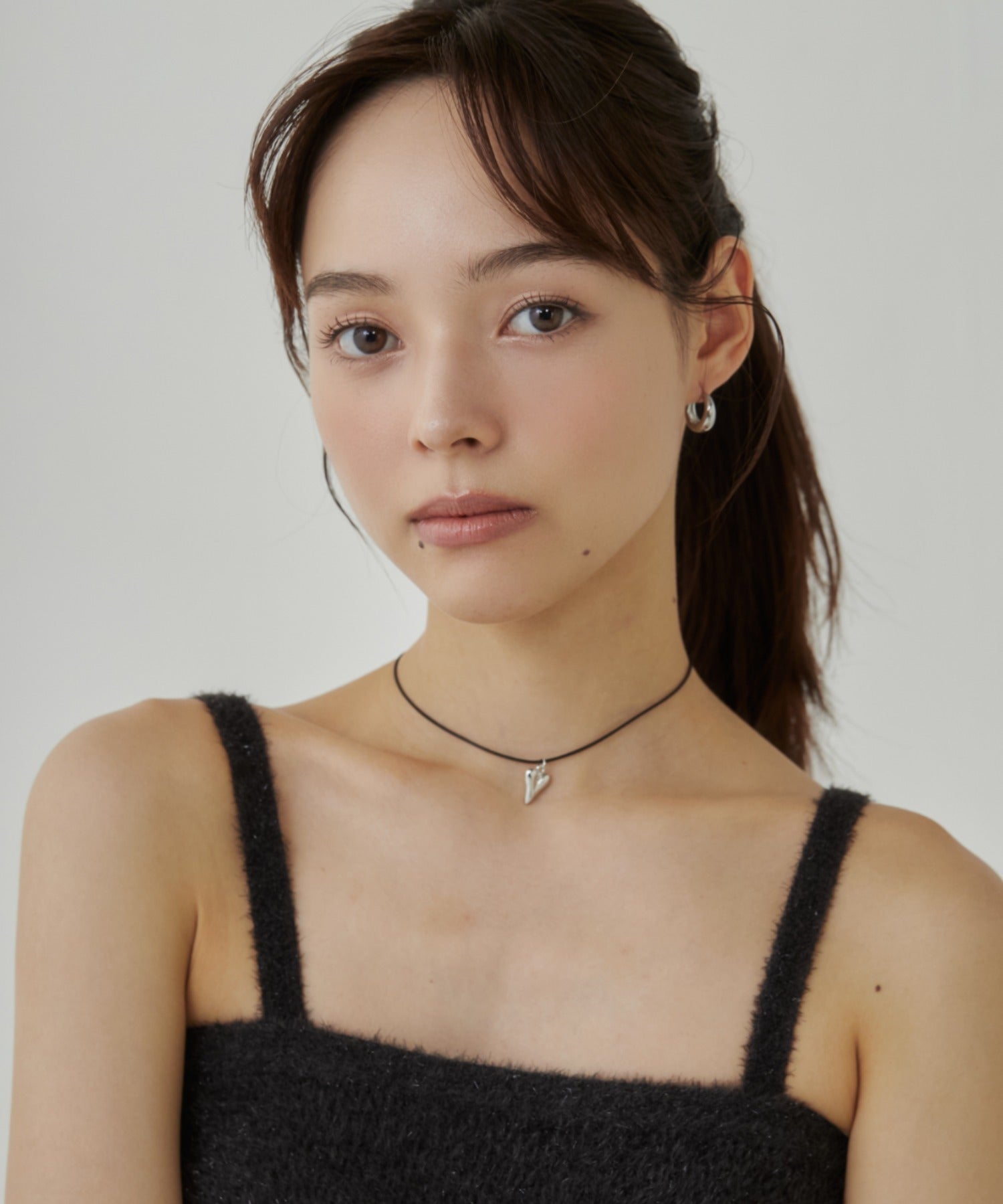 ciite' シーテ ネックレス メタルハートトップ コードチョーカー / ネックレス