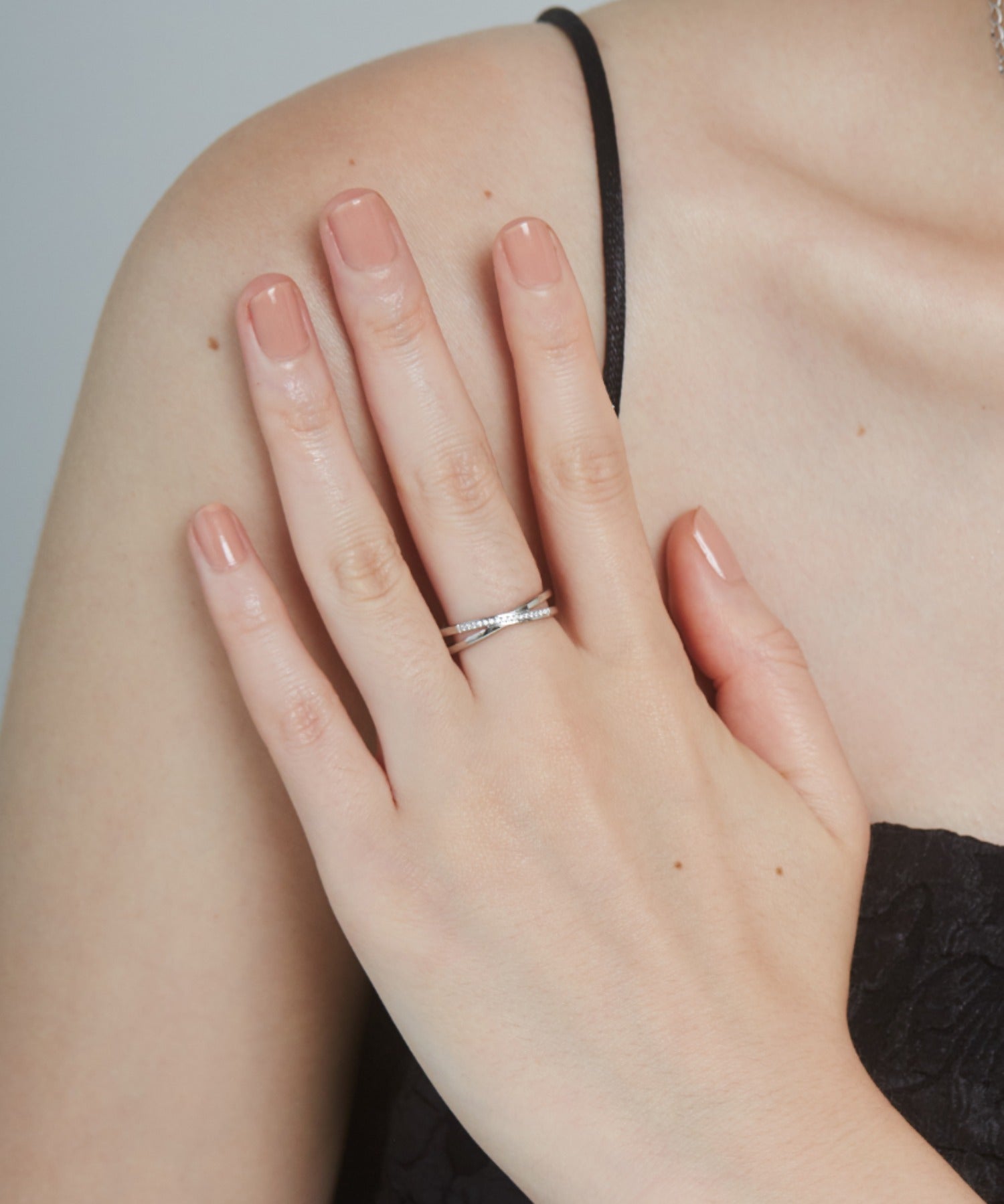 ciite' シーテ リング 【 金属アレルギー対応 】 ビジュークロスリング サージカルステンレス