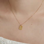 ciite' シーテ ネックレス 【 金属アレルギー対応 】 ビジュープレートネックレス サージカルステンレス