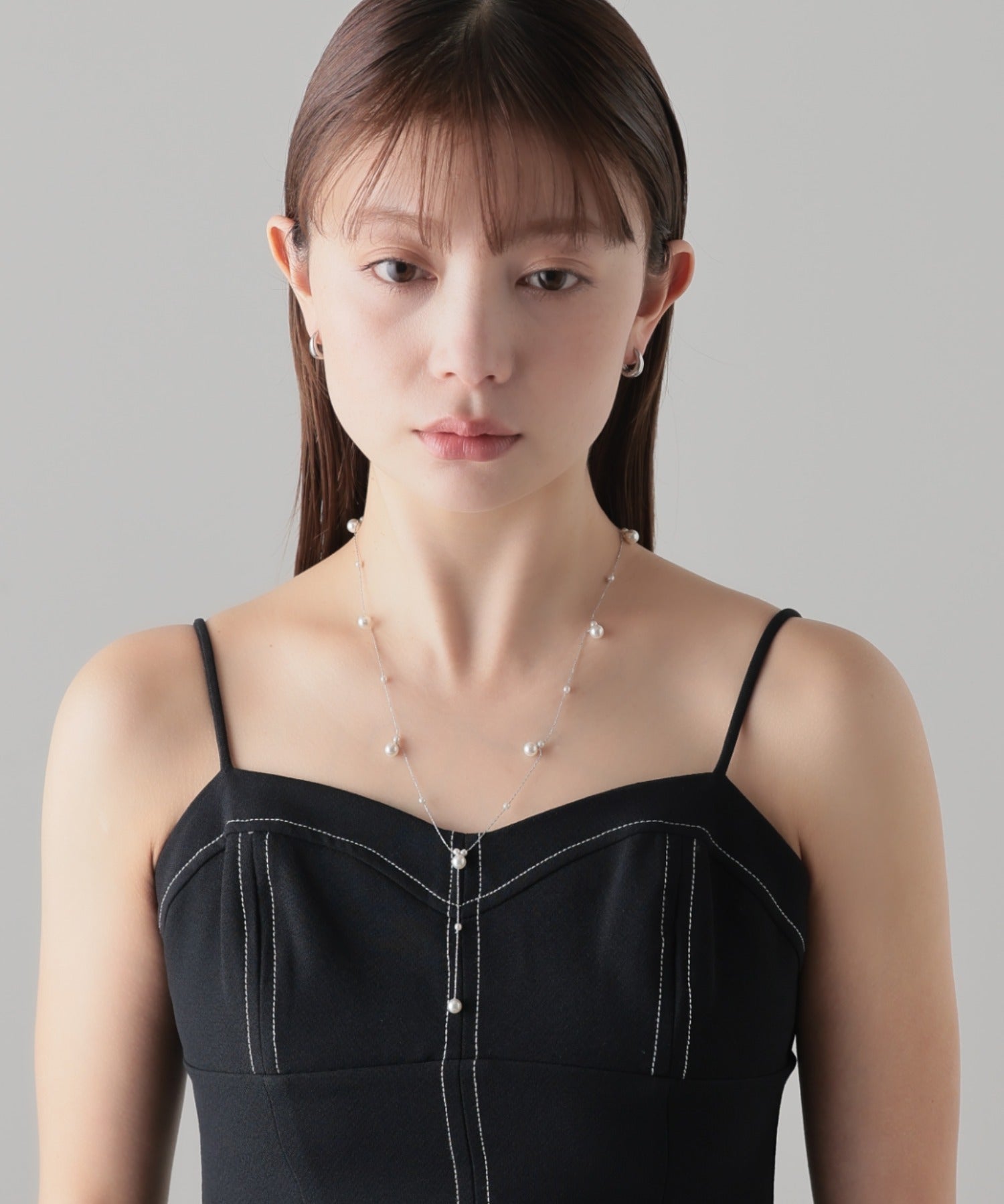 ciite' シーテ ネックレス Y字デザインパールネックレス