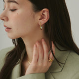 ciite' シーテ ピアス（両耳用） 【 金属アレルギー対応 】パールキャッチ デザインピアス サージカルステンレス