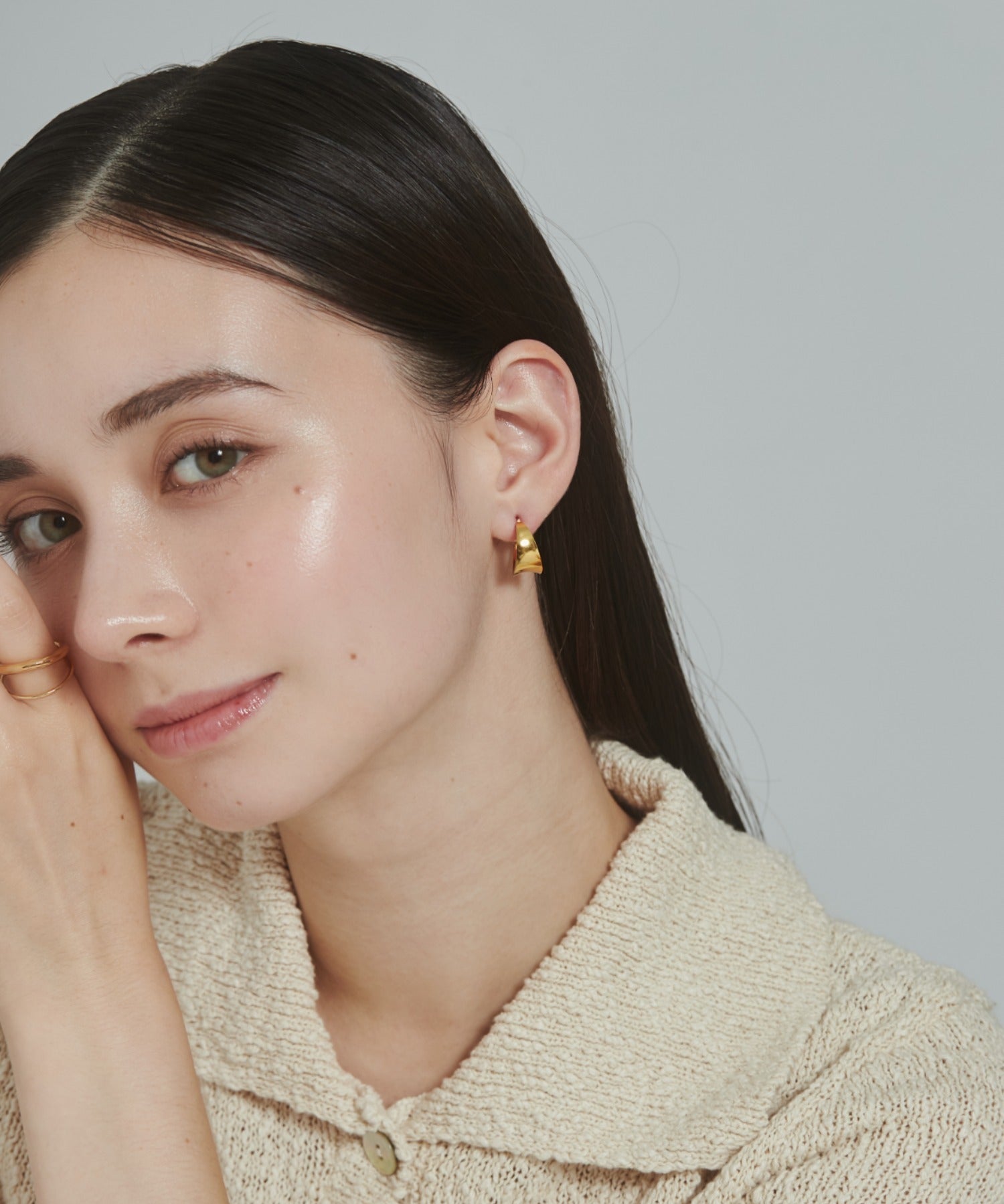 ciite' シーテ ピアス（両耳用） 【 金属アレルギー対応 】 モチーフフープピアス サージカルステンレス (両耳用)