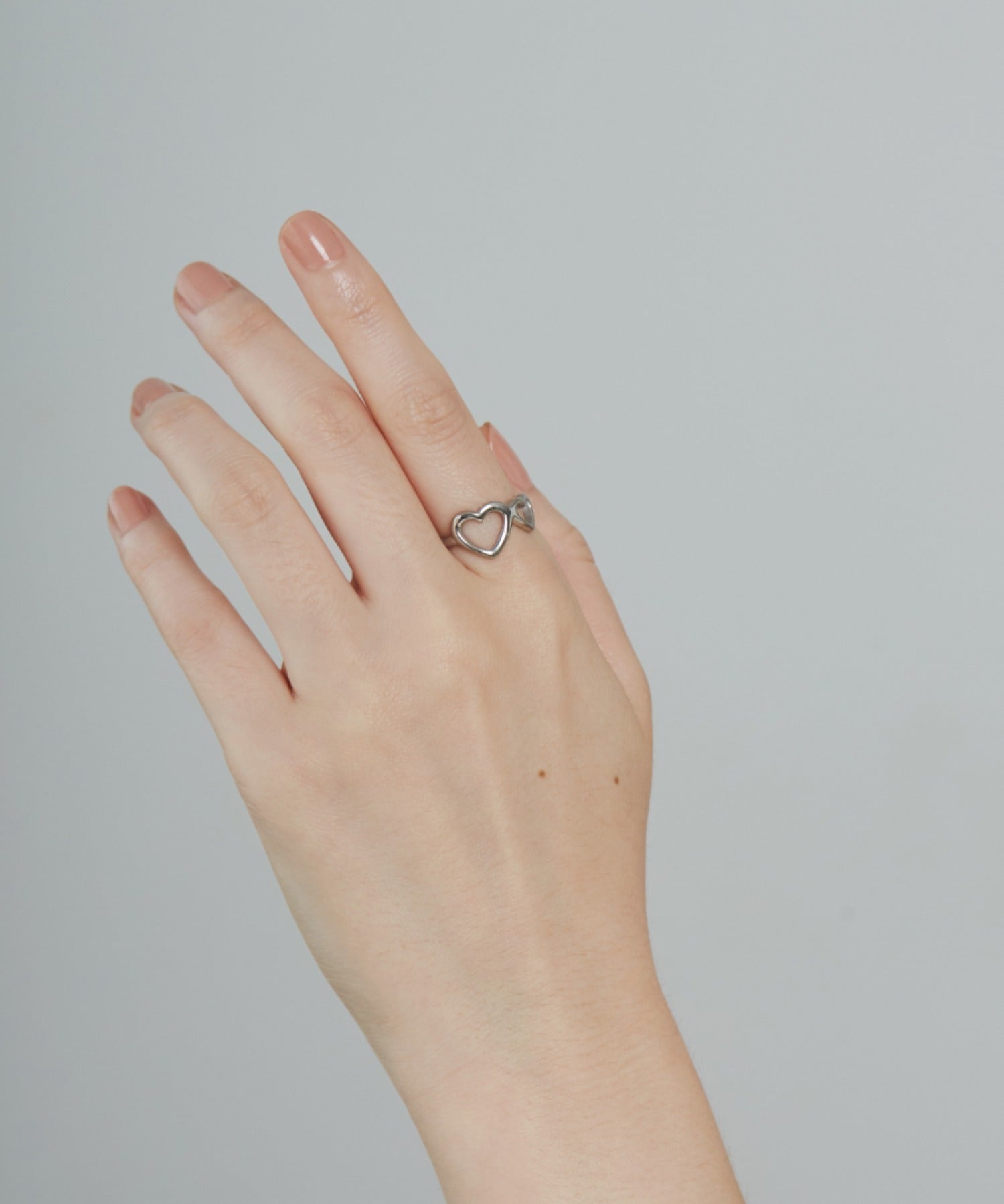 ciite' シーテ リング 【 金属アレルギー対応 】 ダブルハートリング サージカルステンレス