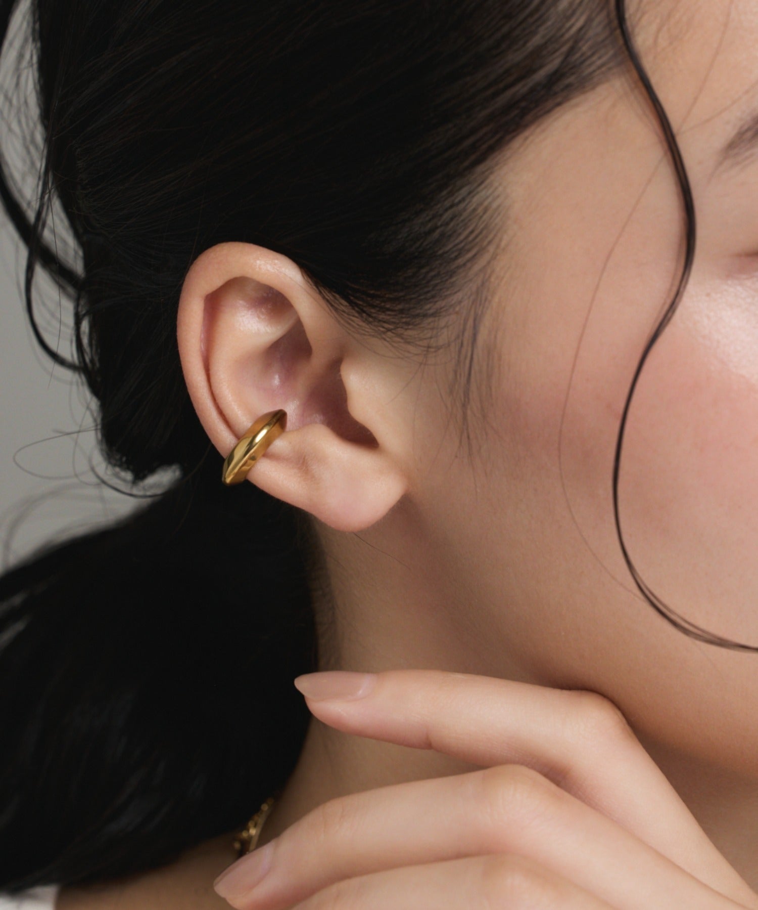 ciite' シーテ イヤーカフ 【 金属アレルギー対応 】 サークルイヤーカフ サージカルステンレス