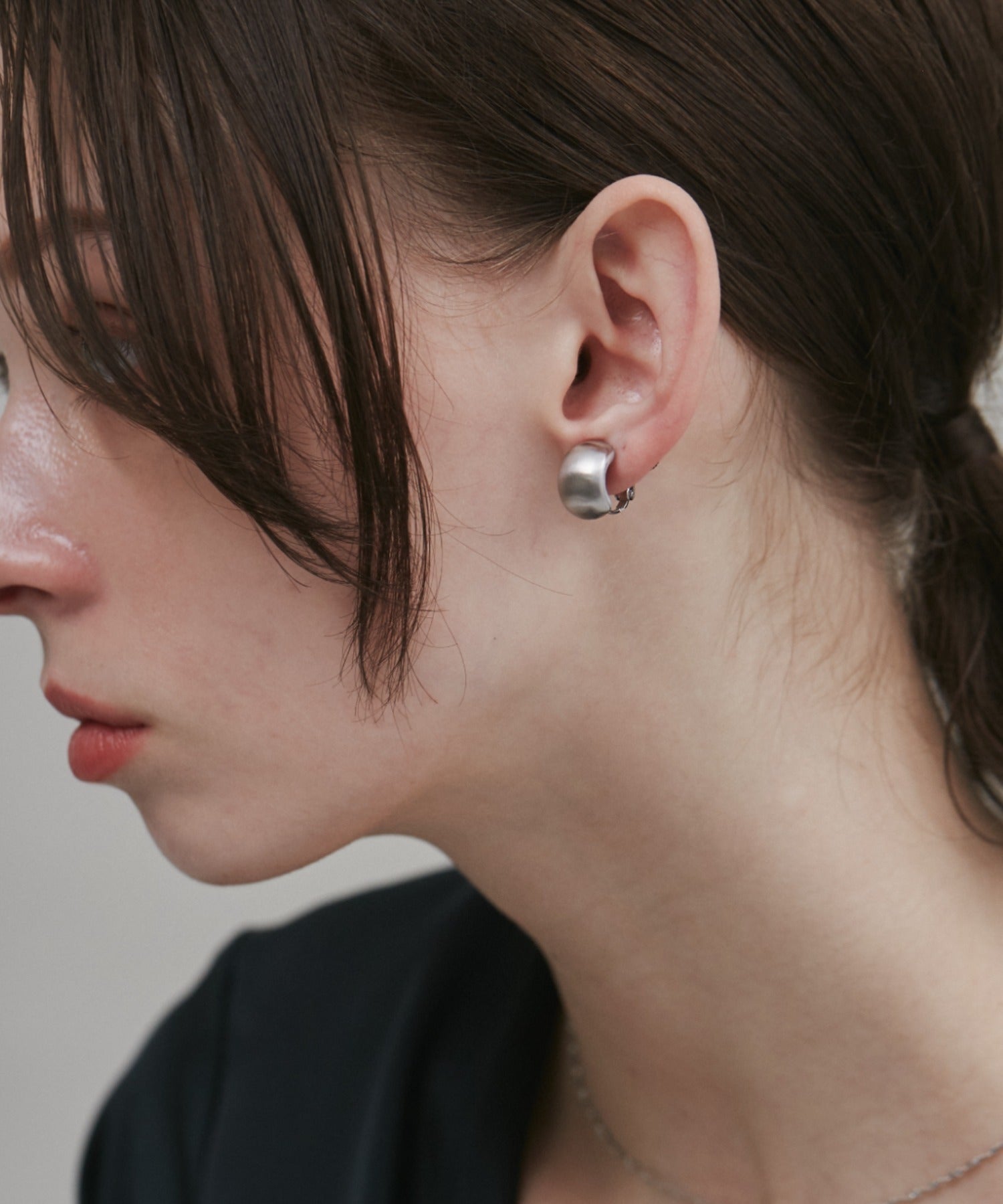 ciite' シーテ イヤリング 【 金属アレルギー対応 】 ぷっくりマットイヤリング サージカルステンレス (両耳用)