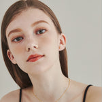 ciite' シーテ ピアス（両耳用） 【 金属アレルギー対応 】 シンプルビジューピアス サージカルステンレス (両耳用)