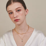 ciite' シーテ ネックレス 【 金属アレルギー対応 】 チェーン & パドロックネックレス 2セット