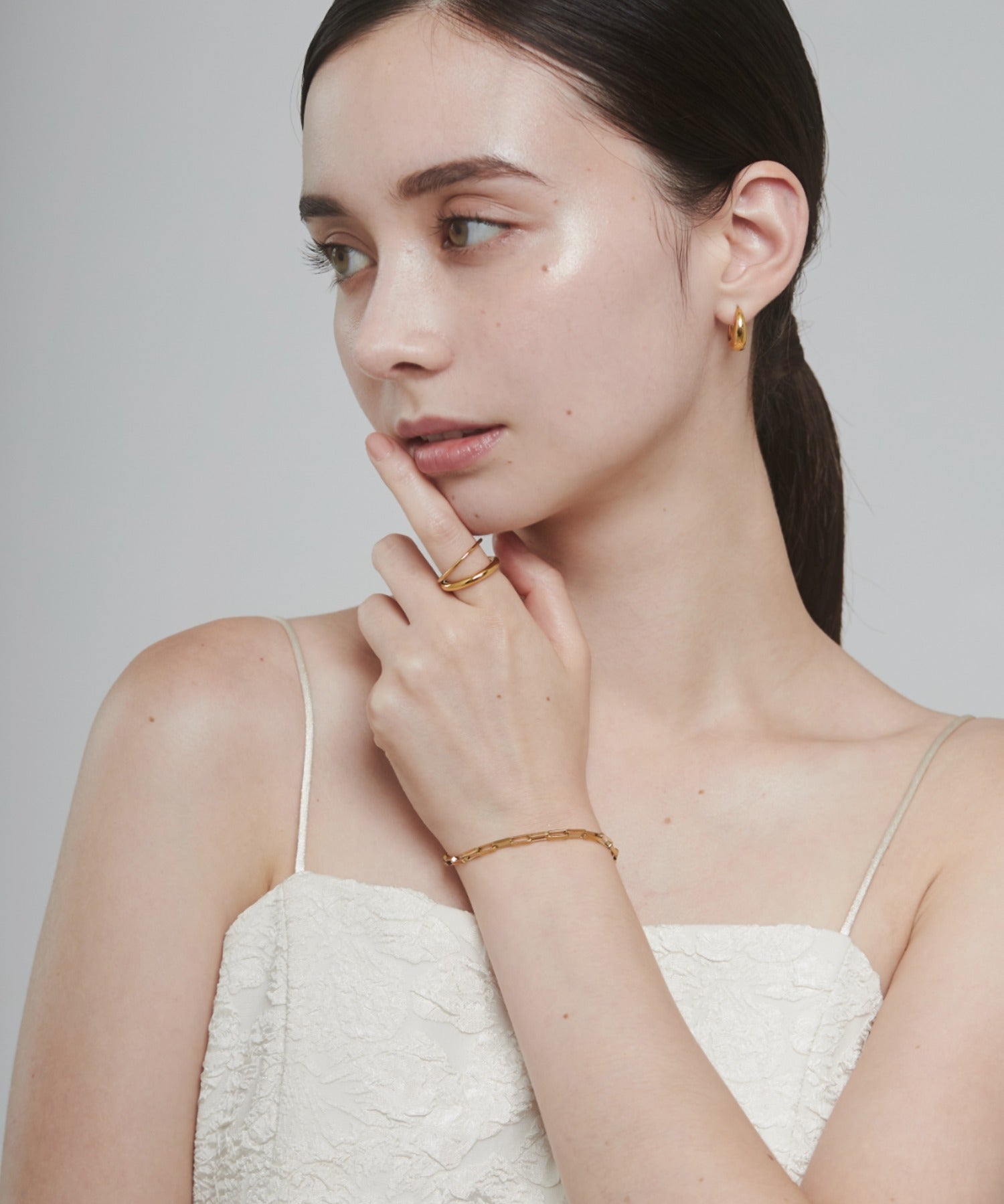 ciite' シーテ ブレスレット 【 金属アレルギー対応 】 シンプルチェーンブレスレット サージカルステンレス