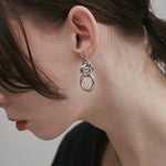 ciite' シーテ ピアス（両耳用） 【 金属アレルギー対応 】 モチーフサークルピアス サージカルステンレス (両耳用)