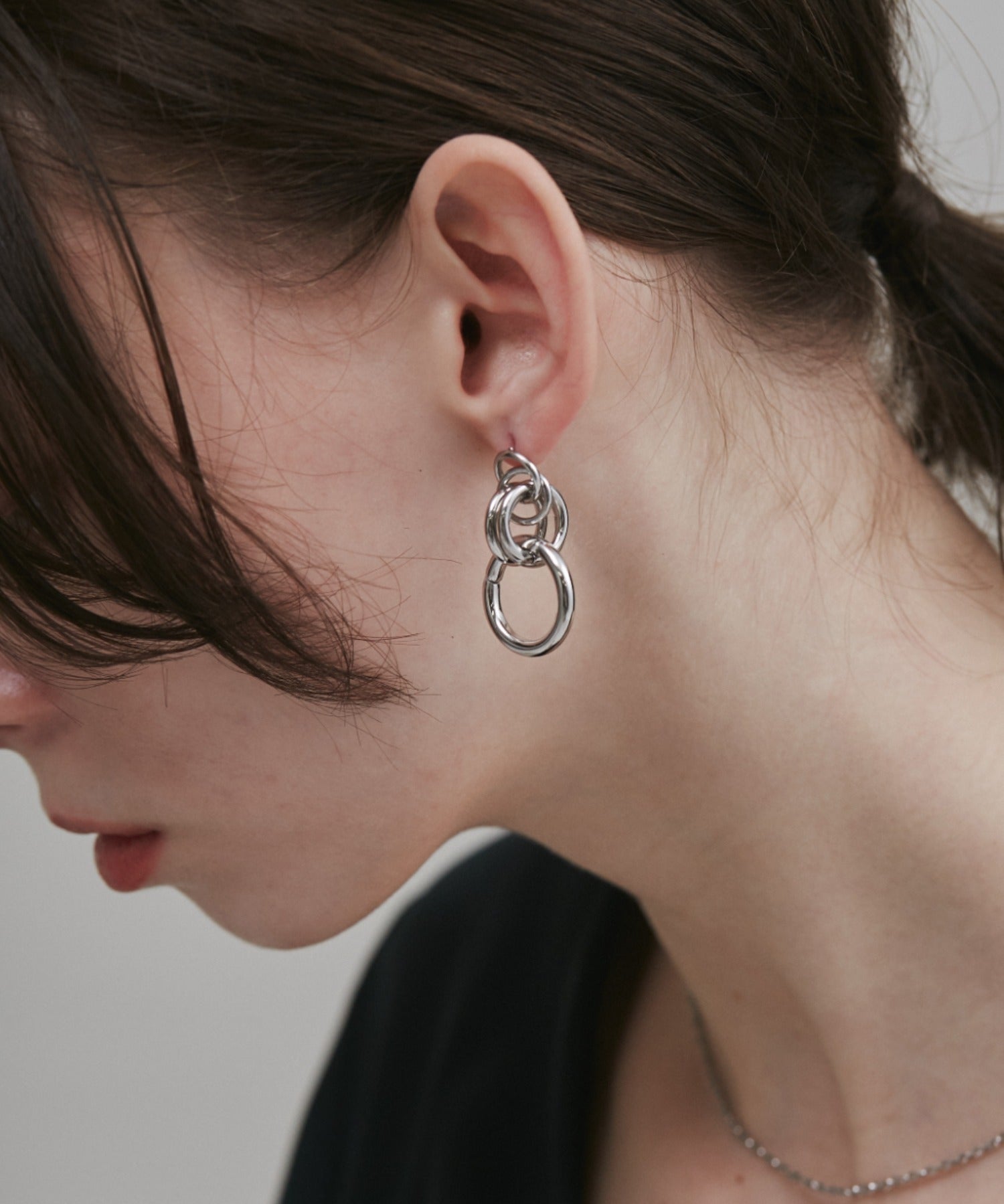 ciite' シーテ ピアス（両耳用） 【 金属アレルギー対応 】 モチーフサークルピアス サージカルステンレス (両耳用)