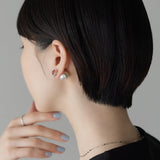ciite' シーテ ピアス（両耳用） ビジューパールピアス