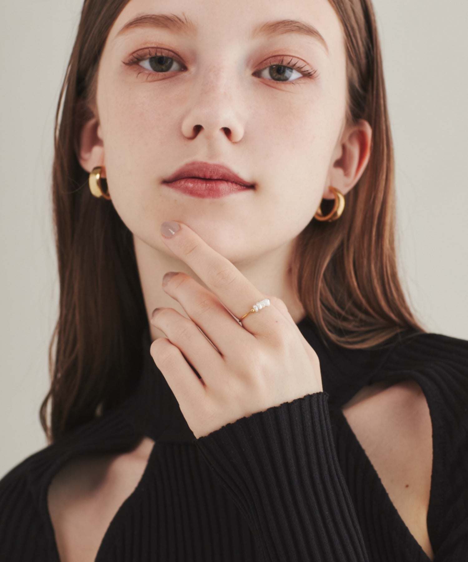 ciite' シーテ リング 【 金属アレルギー対応 】 淡水パールリング サージカルステンレス