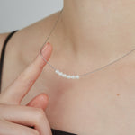 ciite' シーテ ネックレス 【 金属アレルギー対応 】 6連ミニパールネックレス サージカルステンレス