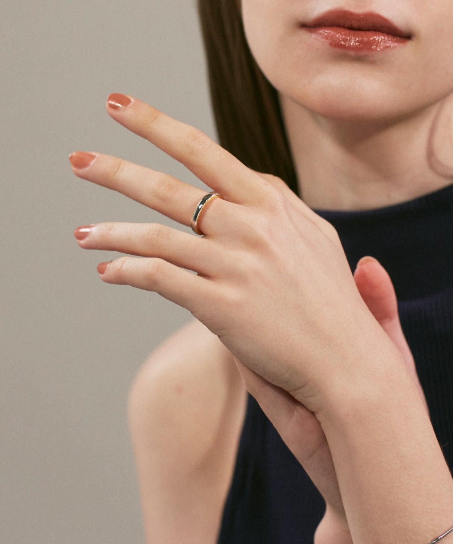 ciite' シーテ リング 【 金属アレルギー対応 】 バイカラーリング サージカルステンレス