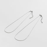 ciite' シーテ ネックレス 【 金属アレルギー対応 】 1mm スネークネックレス 2個セット サージカルステンレス 36～41cm, 39～44cm