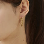 ciite' シーテ ピアス（両耳用） 【 金属アレルギー対応 】チェーンモチーフ フープピアス サージカルステンレス（両耳用）