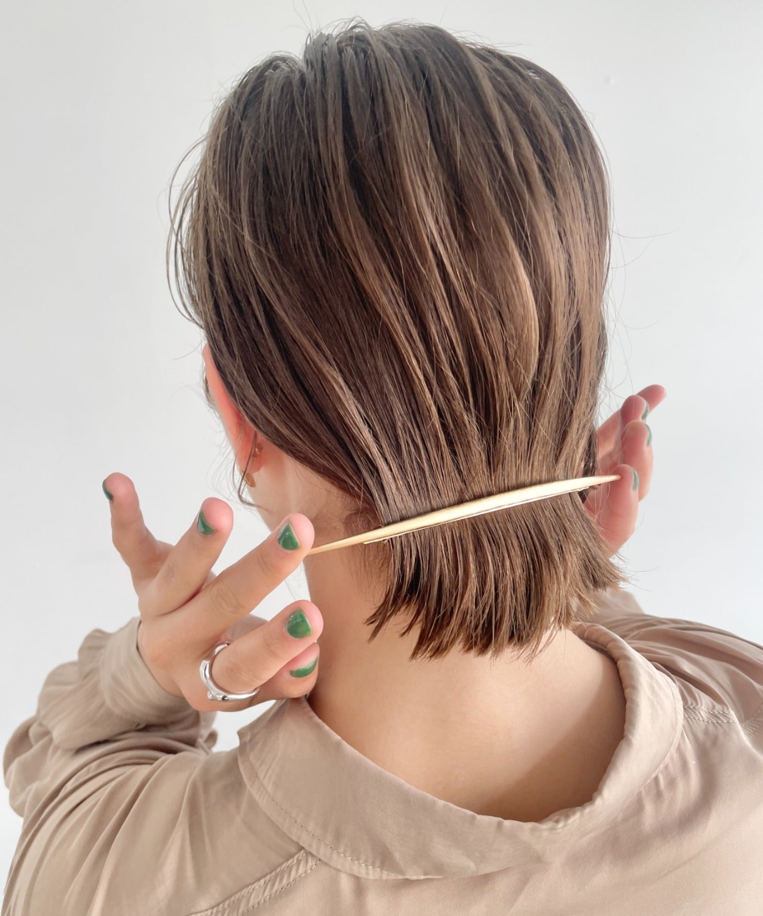 ciite' シーテ バレッタ/ヘアクリップ ワイドムーンバレッタ