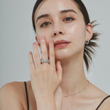 ciite' シーテ リング 【 金属アレルギー対応 】 ジルコニアデザインリング サージカルステンレス