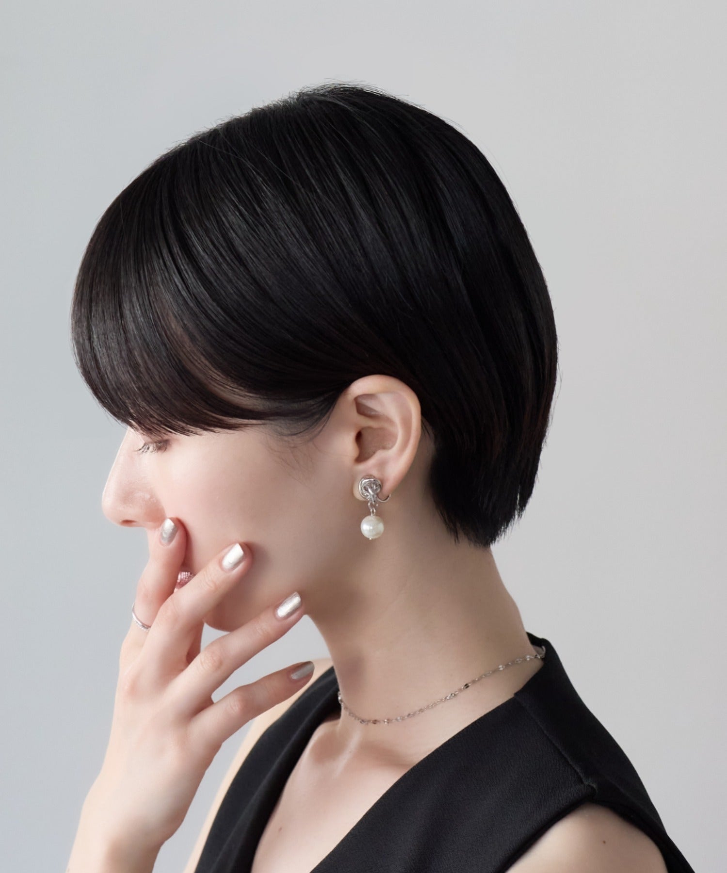 ciite' シーテ イヤリング シリコン付 デザインパール イヤリング