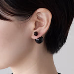 ciite' シーテ ピアス（両耳用） シリコン付 ダブルボール ピアス