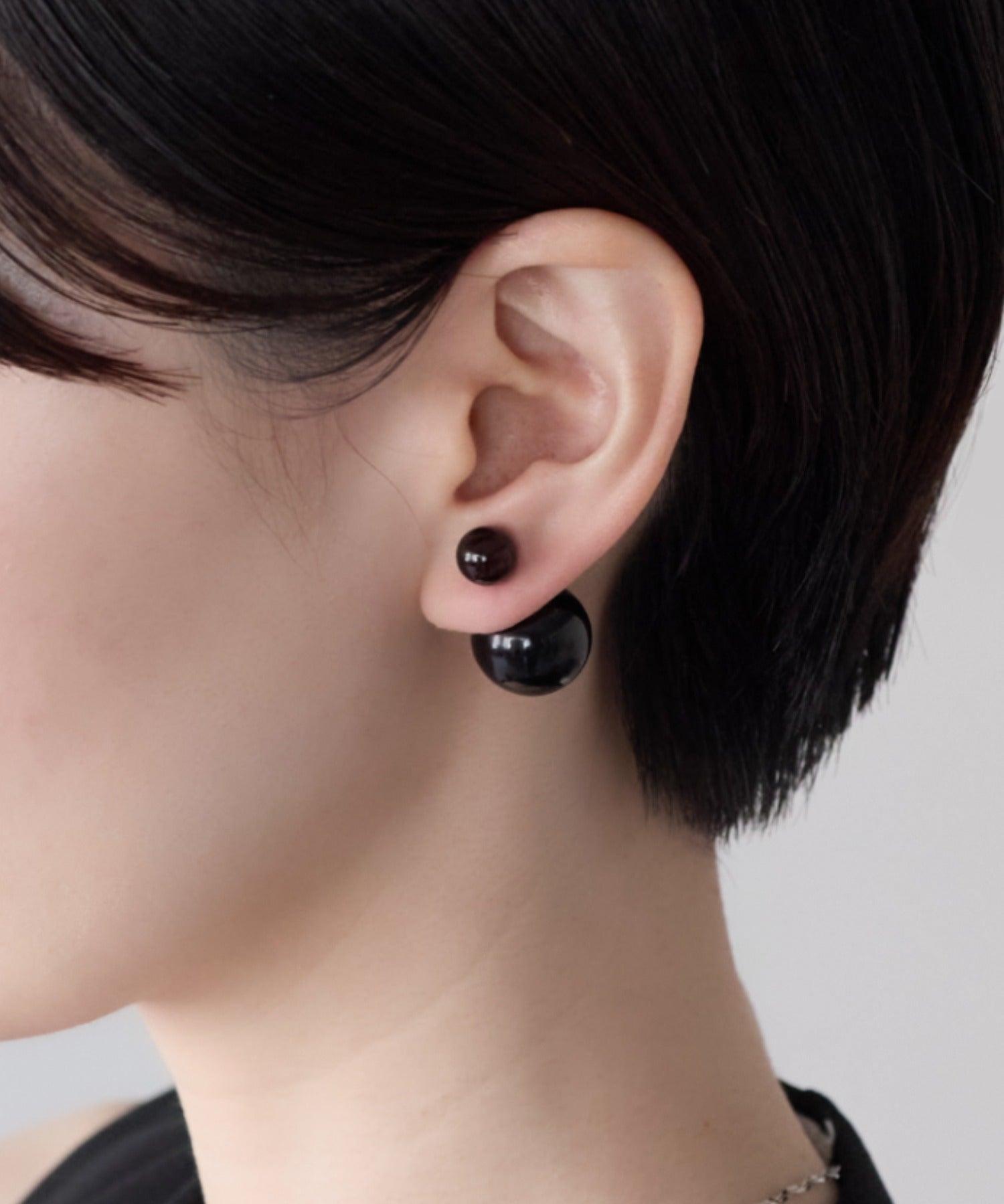 ciite' シーテ ピアス（両耳用） シリコン付 ダブルボール ピアス