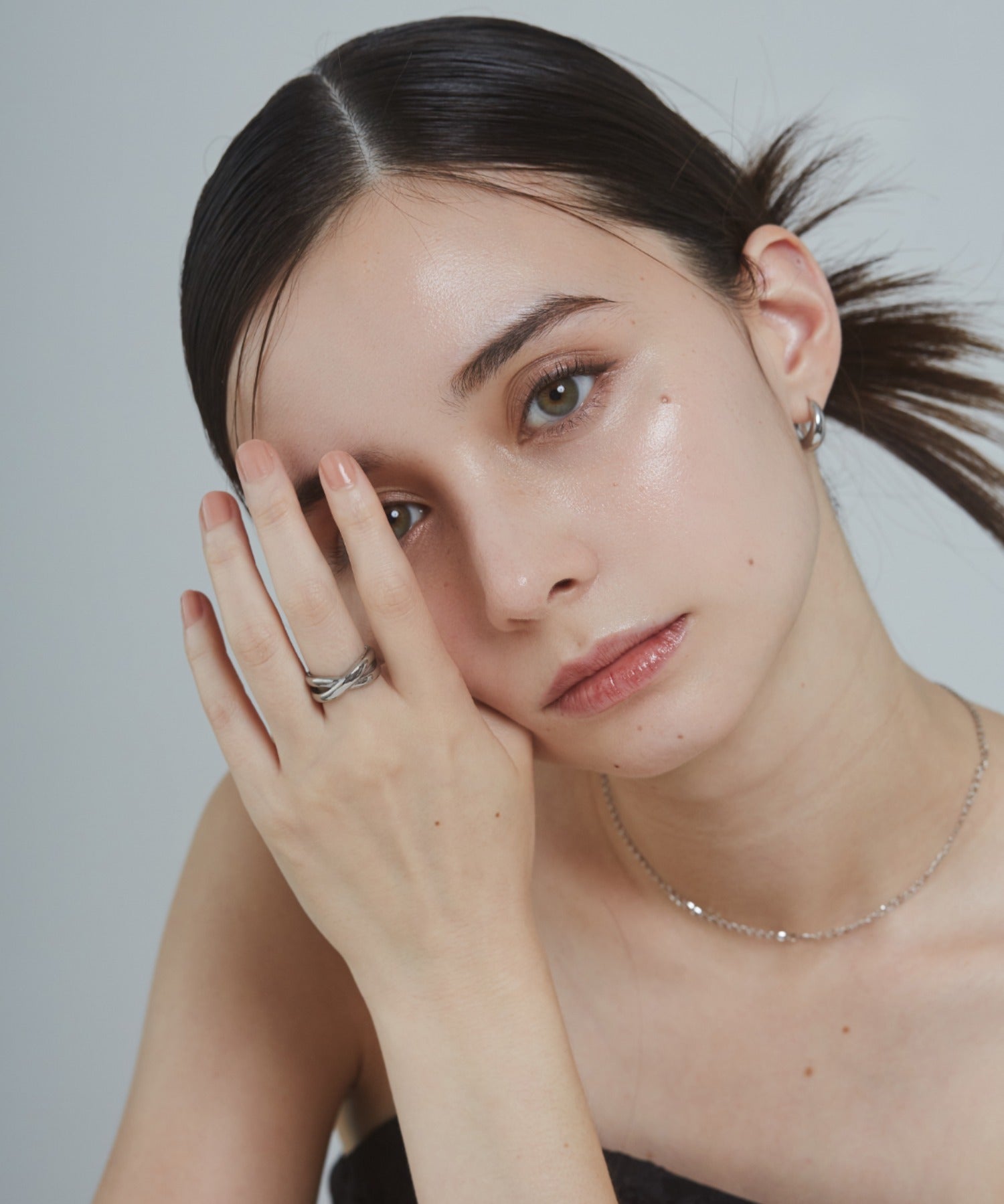 ciite' シーテ リング 【 金属アレルギー対応 】 クロスリング サージカルステンレス